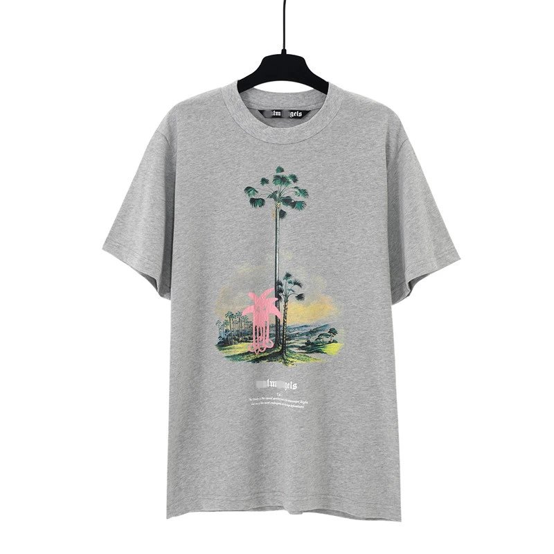 Streetwear Tree Print Tee Ash Grey - Gallery Image 1 - Detailed View