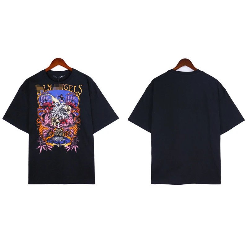 Graphic Skull Bear Streetwear Tee Noir - Gallery Image 2 - Detailed View