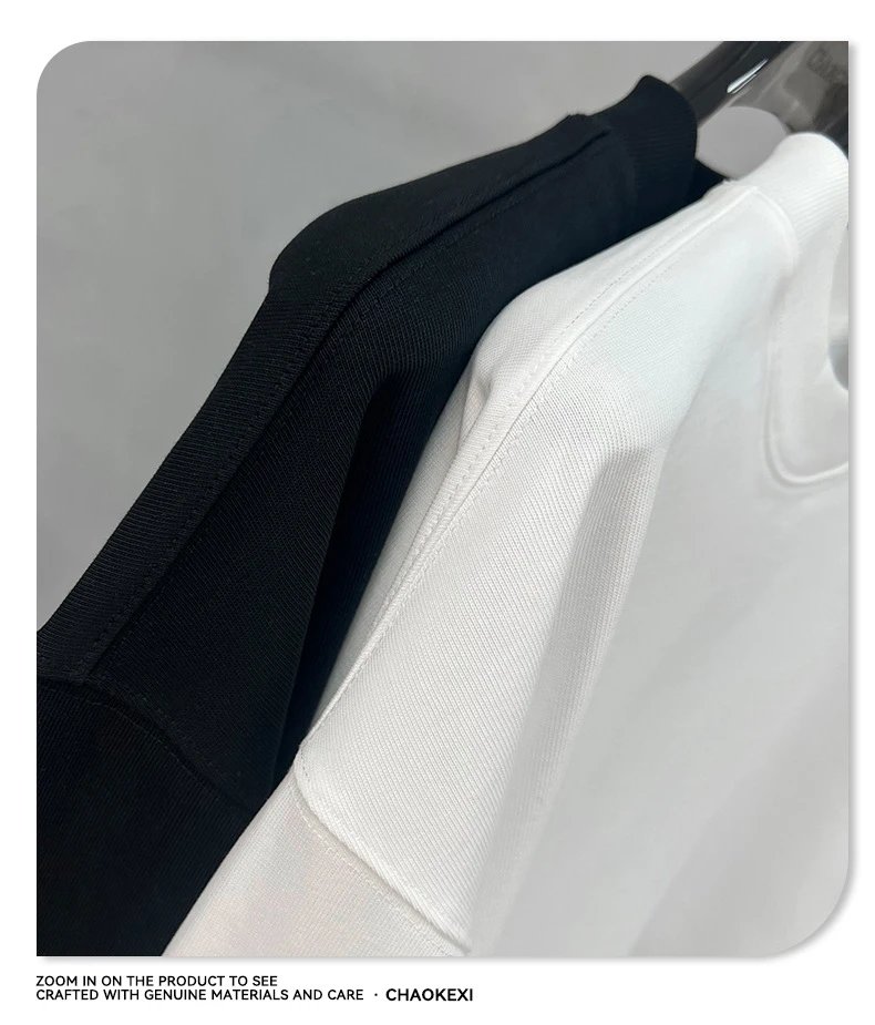 Men's Cotton Long Sleeve Tee Casual Basic Top - Onyx - Gallery Image 8 - Detailed View