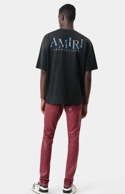 Amiri Crackled Mask Tee Black - Gallery Image 3 - Detailed View