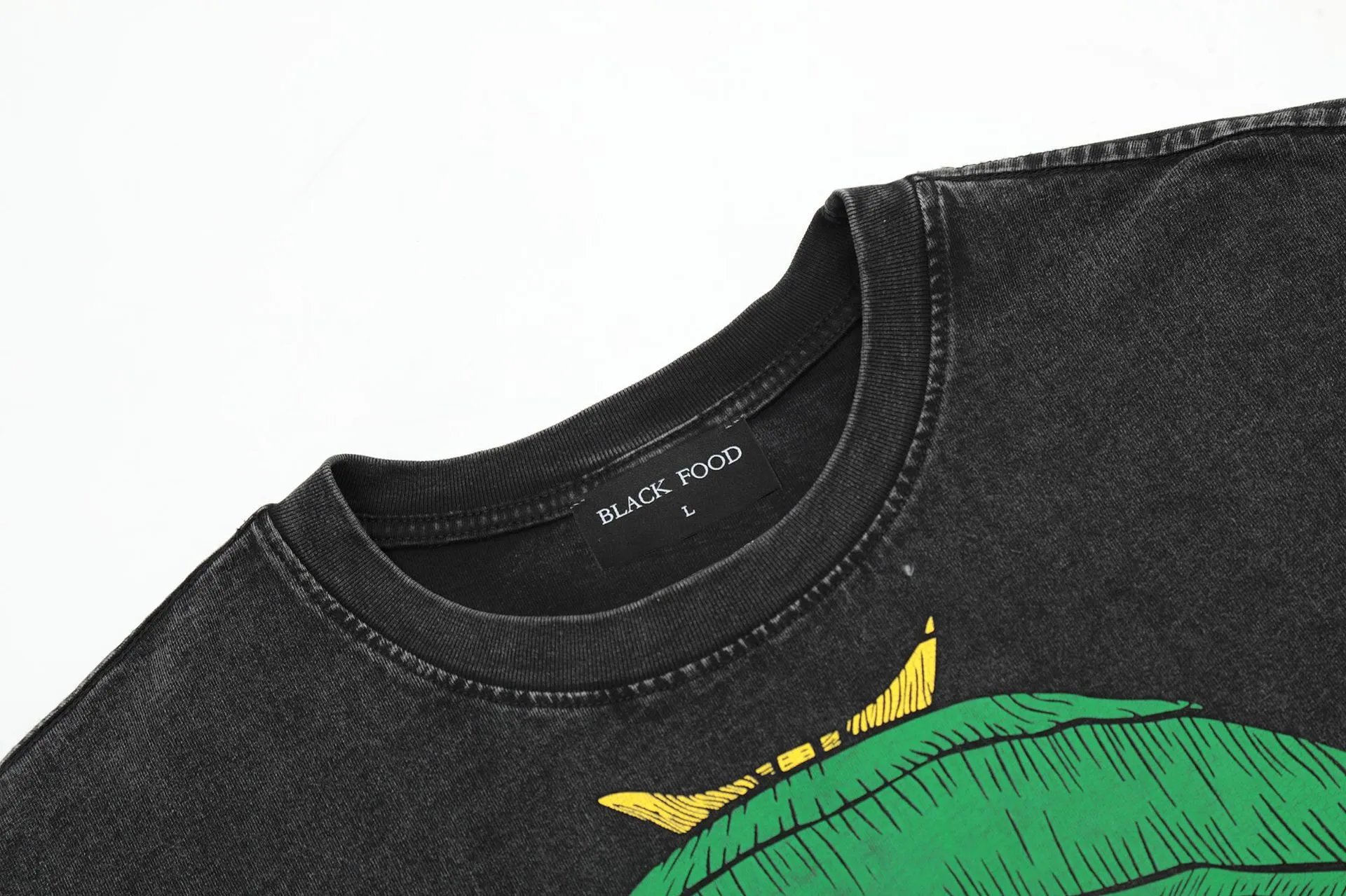 Vintage Cartoon Tee Washed Charcoal - Gallery Image 4 - Detailed View