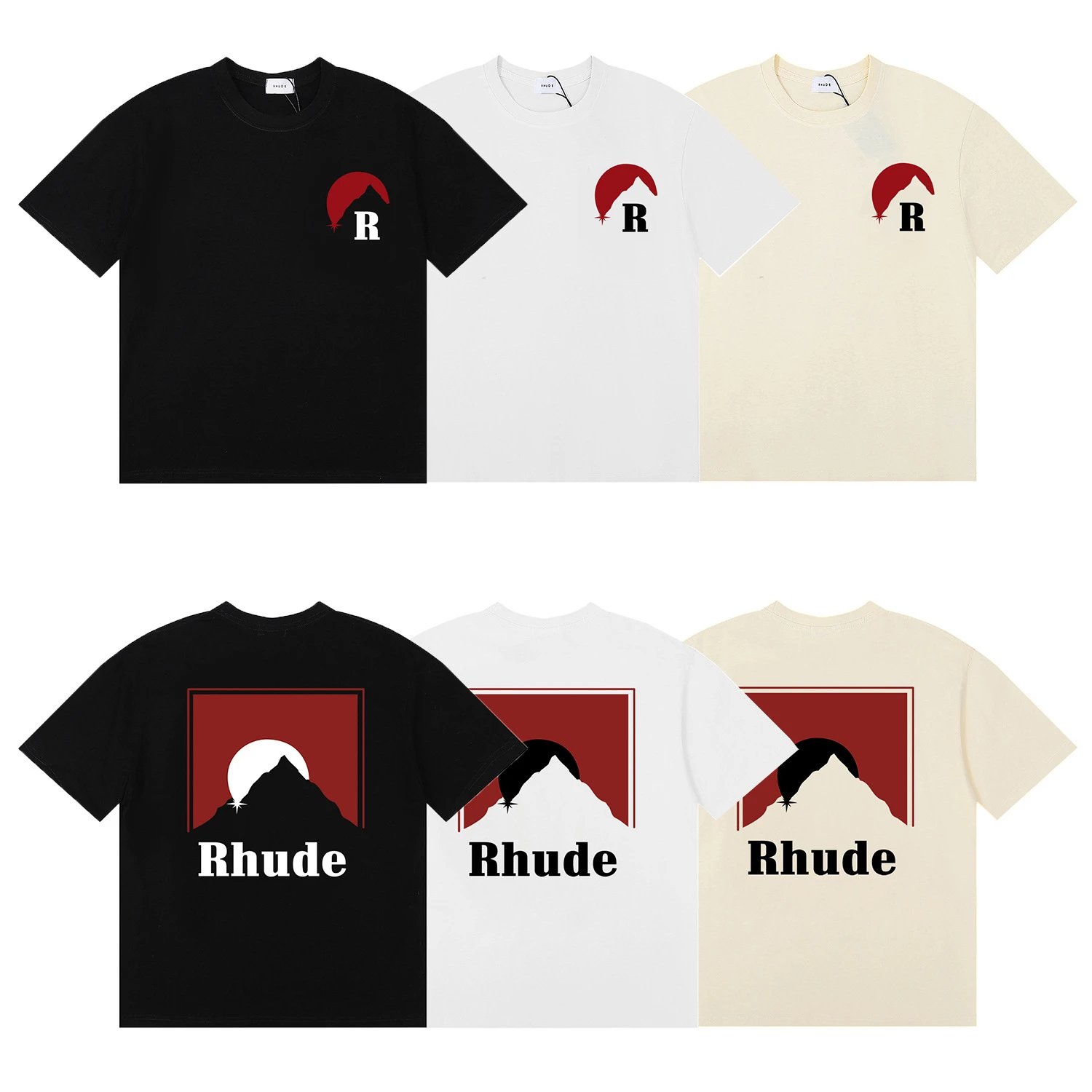 Rhude Sunset Graphic Tee Multicolor - High Quality Product Image - Cnfans