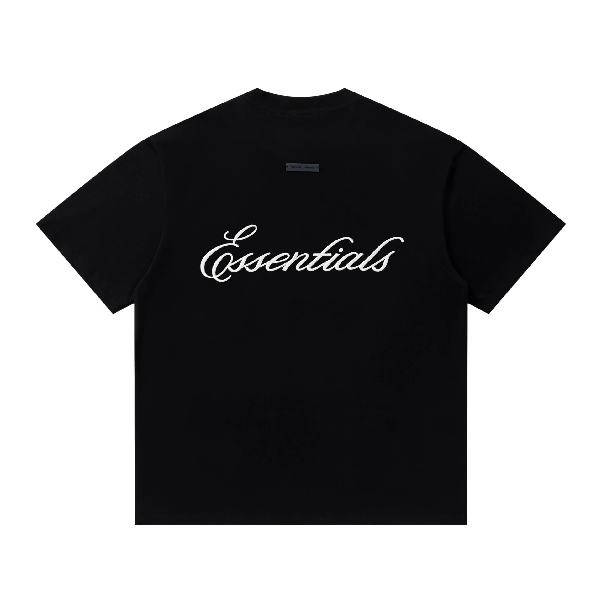 Casual Cotton Blend Tee Unisex Relaxed Fit Onyx - Essentials - Cnfans - $20.97