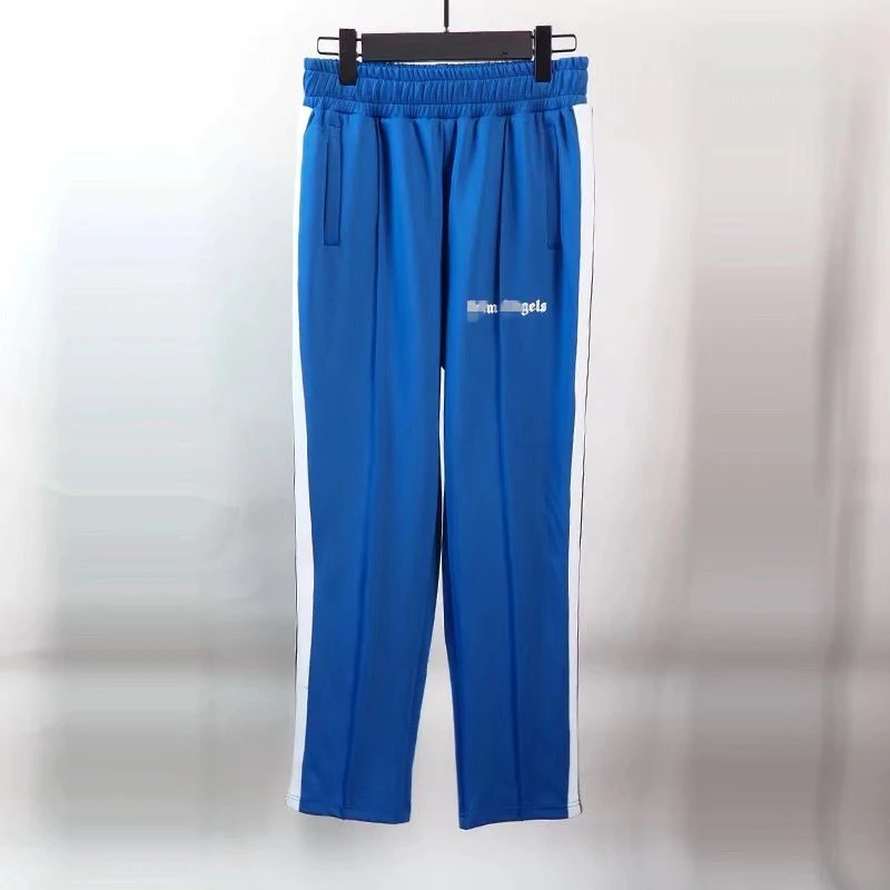 Street Style Casual Pants Unisex Track Trousers - Cerulean - Palm Angels - Cnfans - $28.06