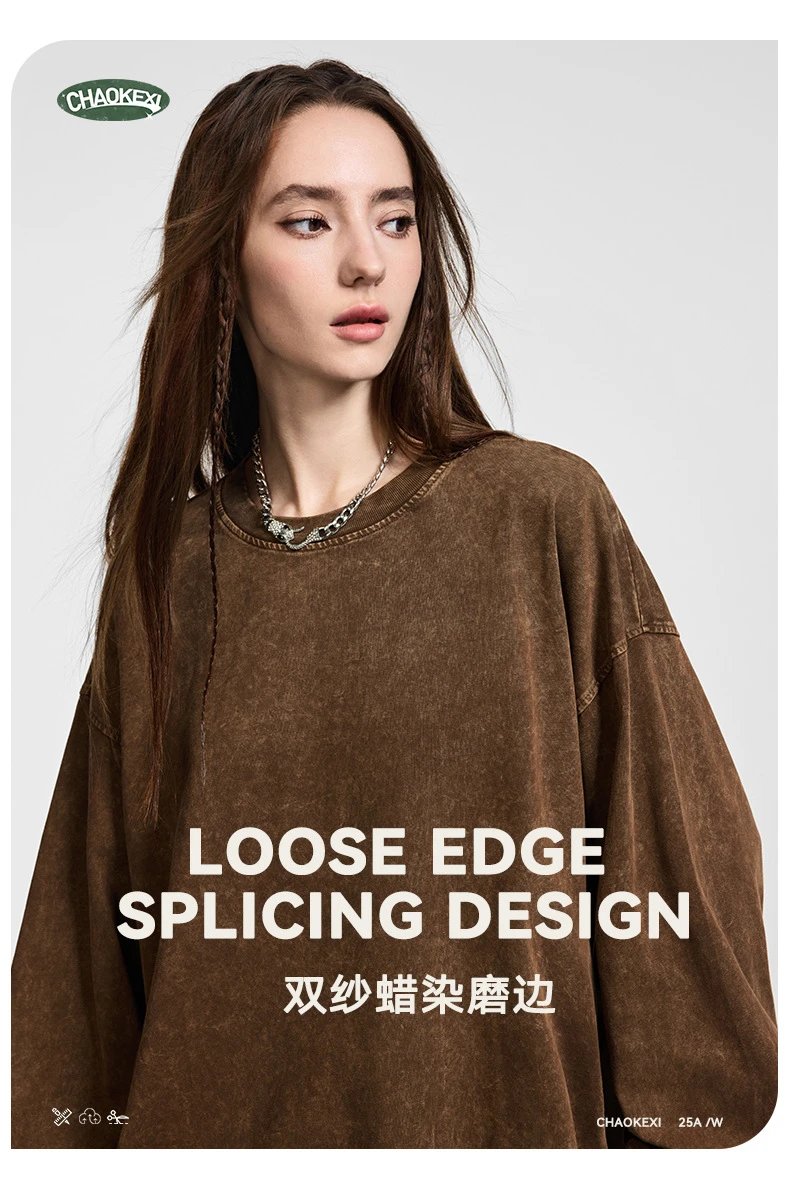 Vintage Cotton Long Sleeve Tee Unisex Faded Black - Gallery Image 11 - Detailed View