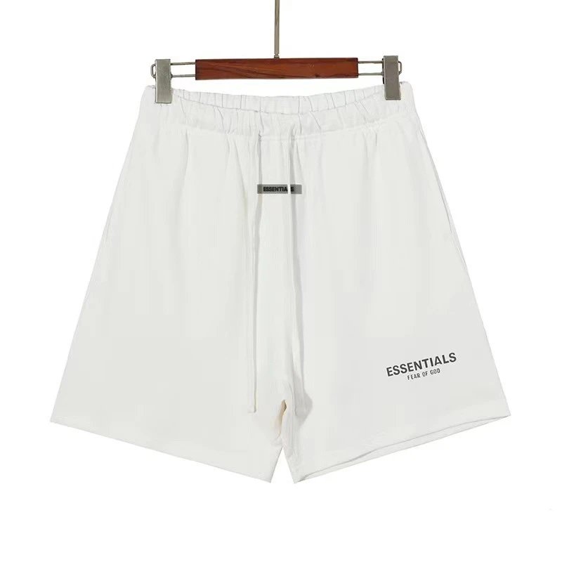 Reflective Embroidered Shorts Ivory - Essentials - Cnfans - $23.87