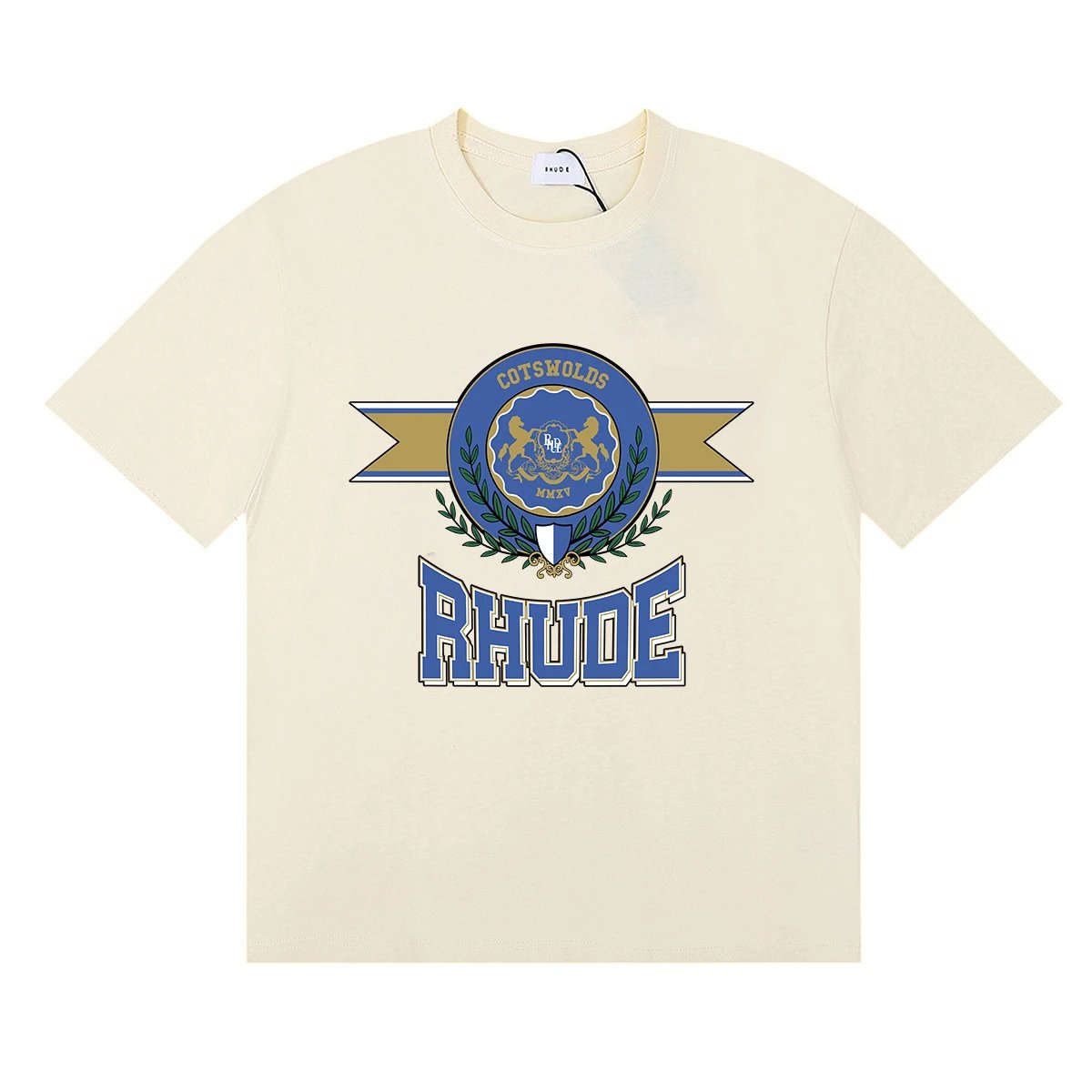 Rhude Logo Print T-Shirt Black - Gallery Image 7 - Detailed View