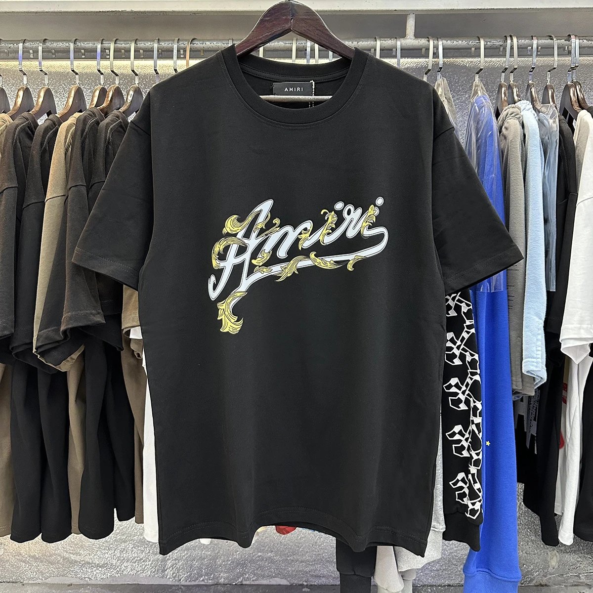 Amiri Logo Tee Multicolor - Gallery Image 9 - Detailed View