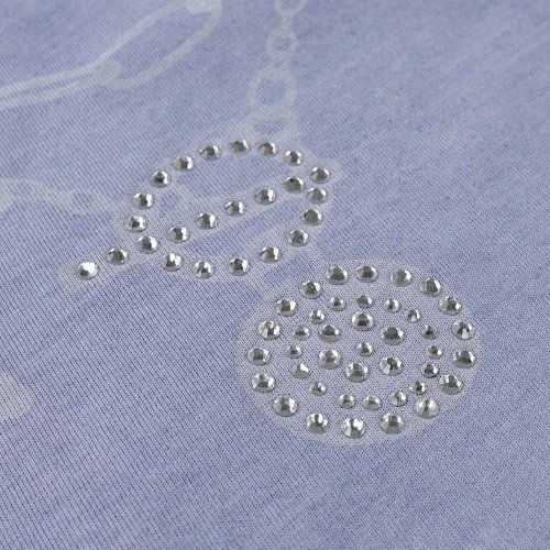 Summer Cotton Graphic Tee, Relaxed Fit, Periwinkle - Gallery Image 11 - Detailed View