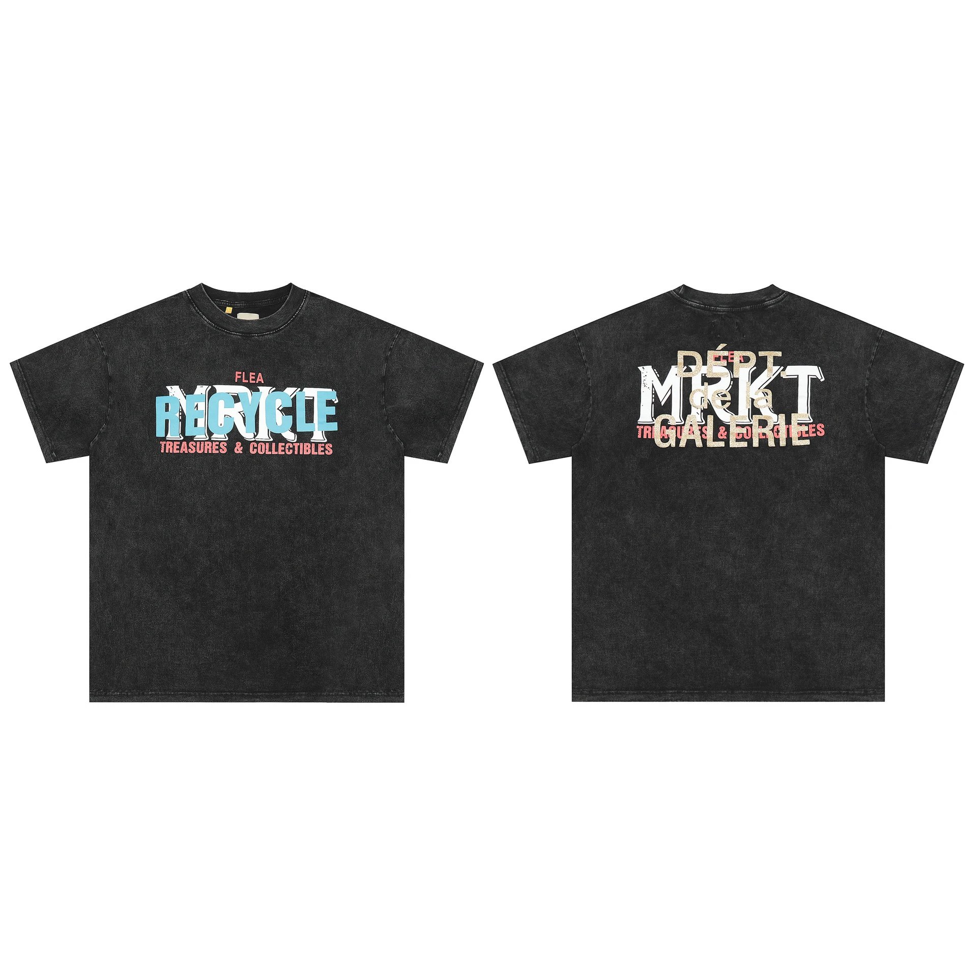 Gallery Dept Vintage Black Tee - Gallery Dept - Cnfans - $23.34