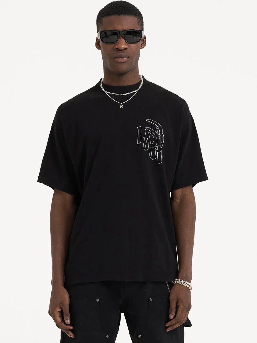 REPRESENT Graphic T-Shirt Black/White - Gallery Image 6 - Detailed View