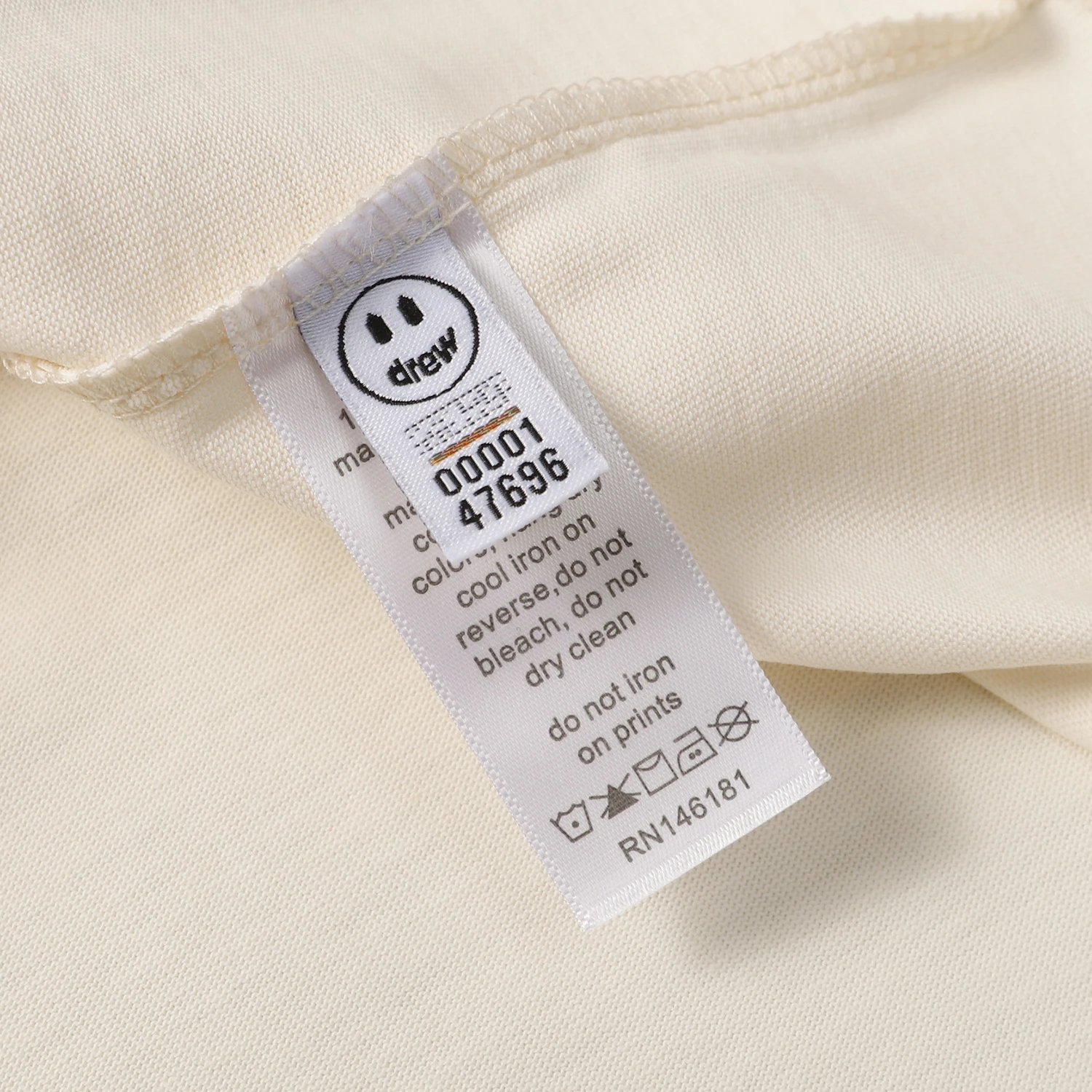 Praying Hands Graphic Streetwear T-Shirt Azure Blue - Gallery Image 13 - Detailed View