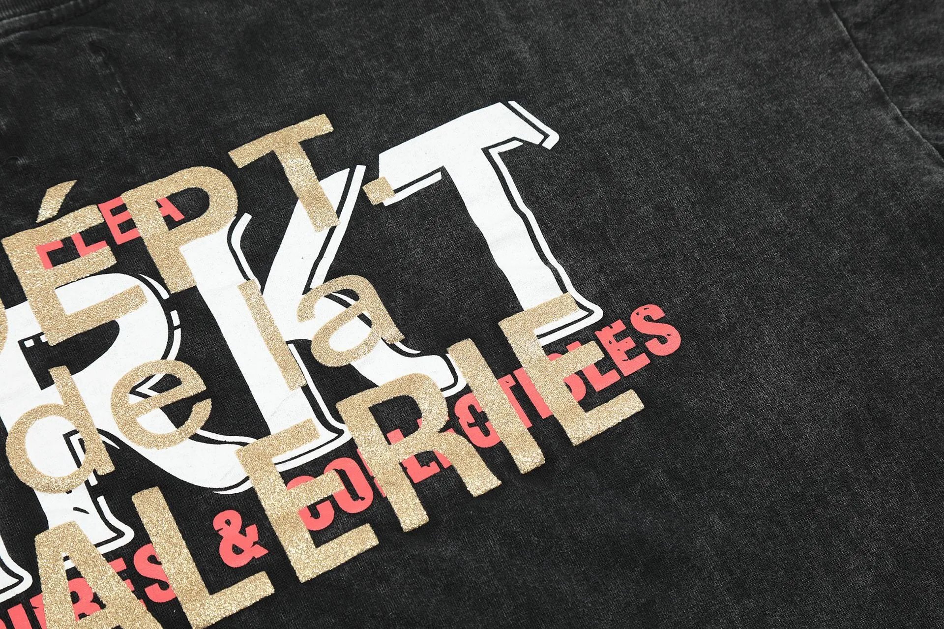 Gallery Dept Vintage Black Tee - Gallery Image 7 - Detailed View