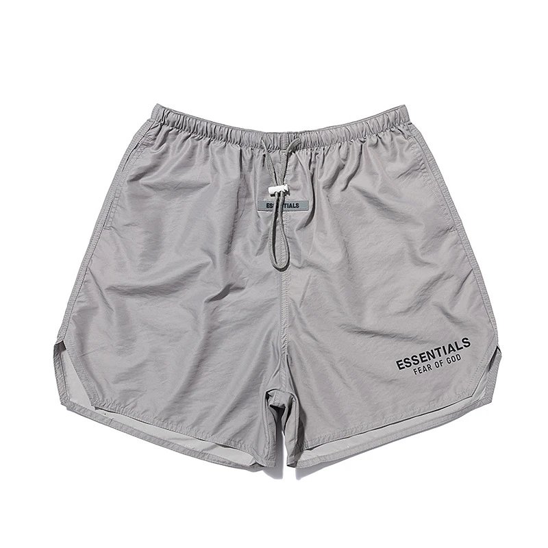 Street Nylon Reflective Shorts Silver Gray - Gallery Image 3 - Detailed View