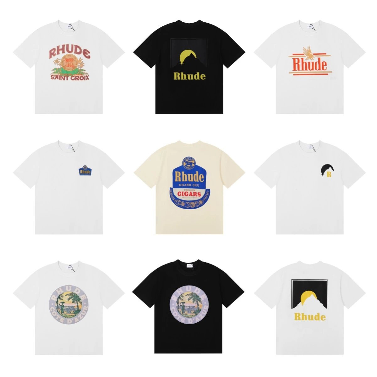 RHude Sunset Graphic Tee Multicolor - High Quality Product Image - Cnfans