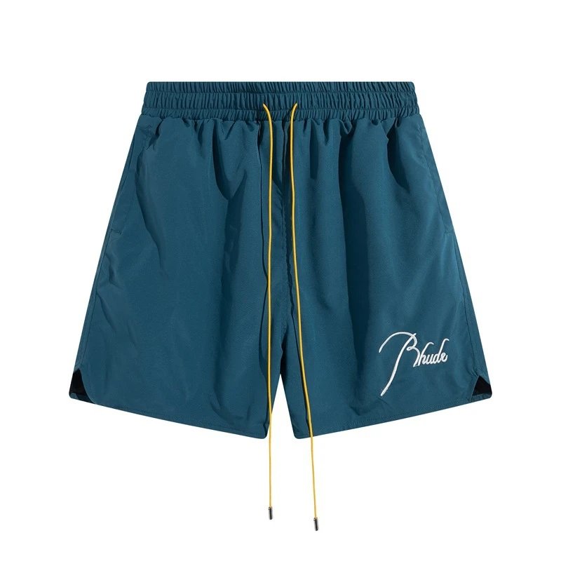 Rhude Embroidered Elastic Shorts Multicolor - Gallery Image 6 - Detailed View