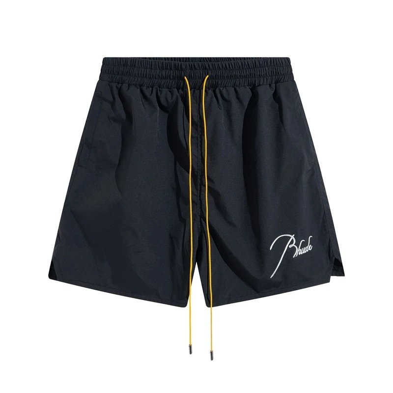 Rhude Embroidered Elastic Shorts Multicolor - Gallery Image 8 - Detailed View