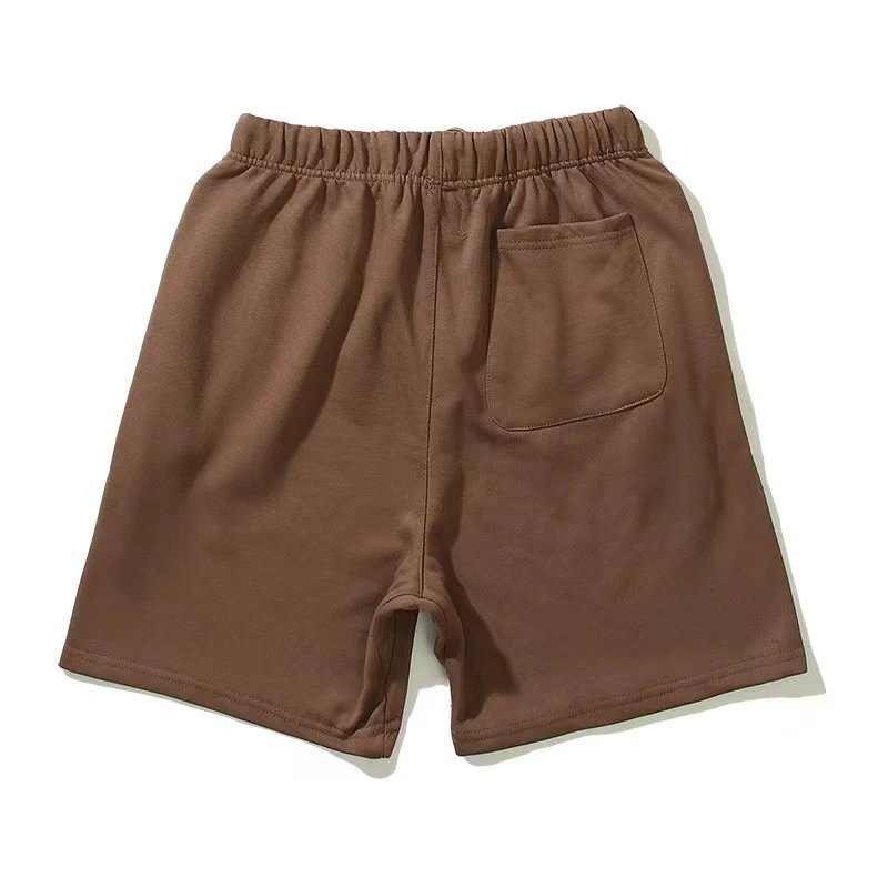 Casual Fleece Shorts Unisex Ash Gray - Gallery Image 4 - Detailed View