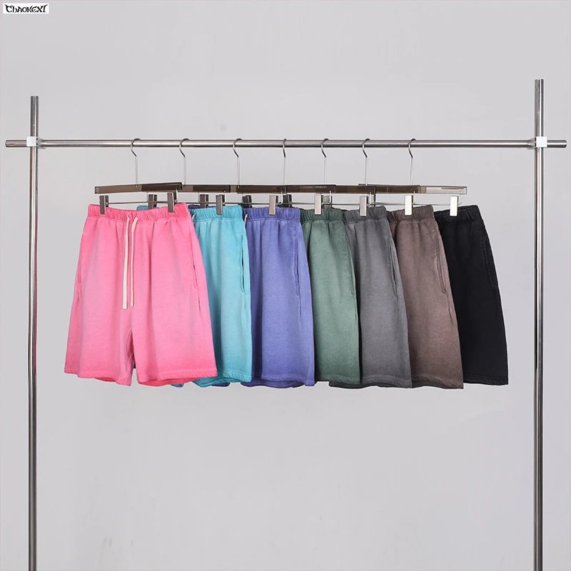 Men's Street Style Cotton Shorts Summer Casual Rose - Gallery Image 4 - Detailed View