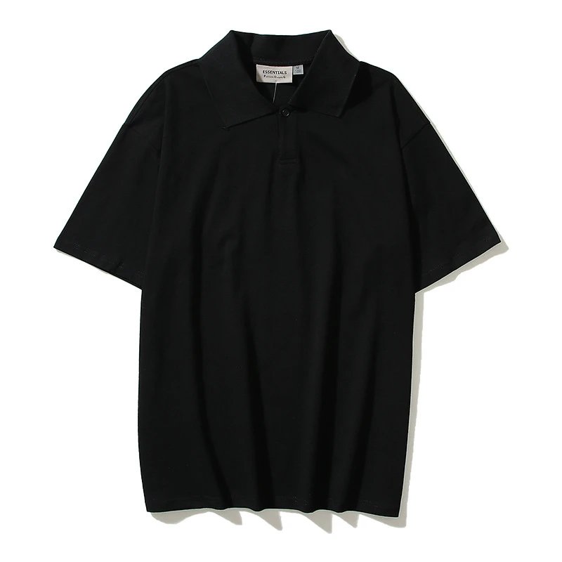 Casual Cotton Polo Shirt Taupe - Gallery Image 3 - Detailed View