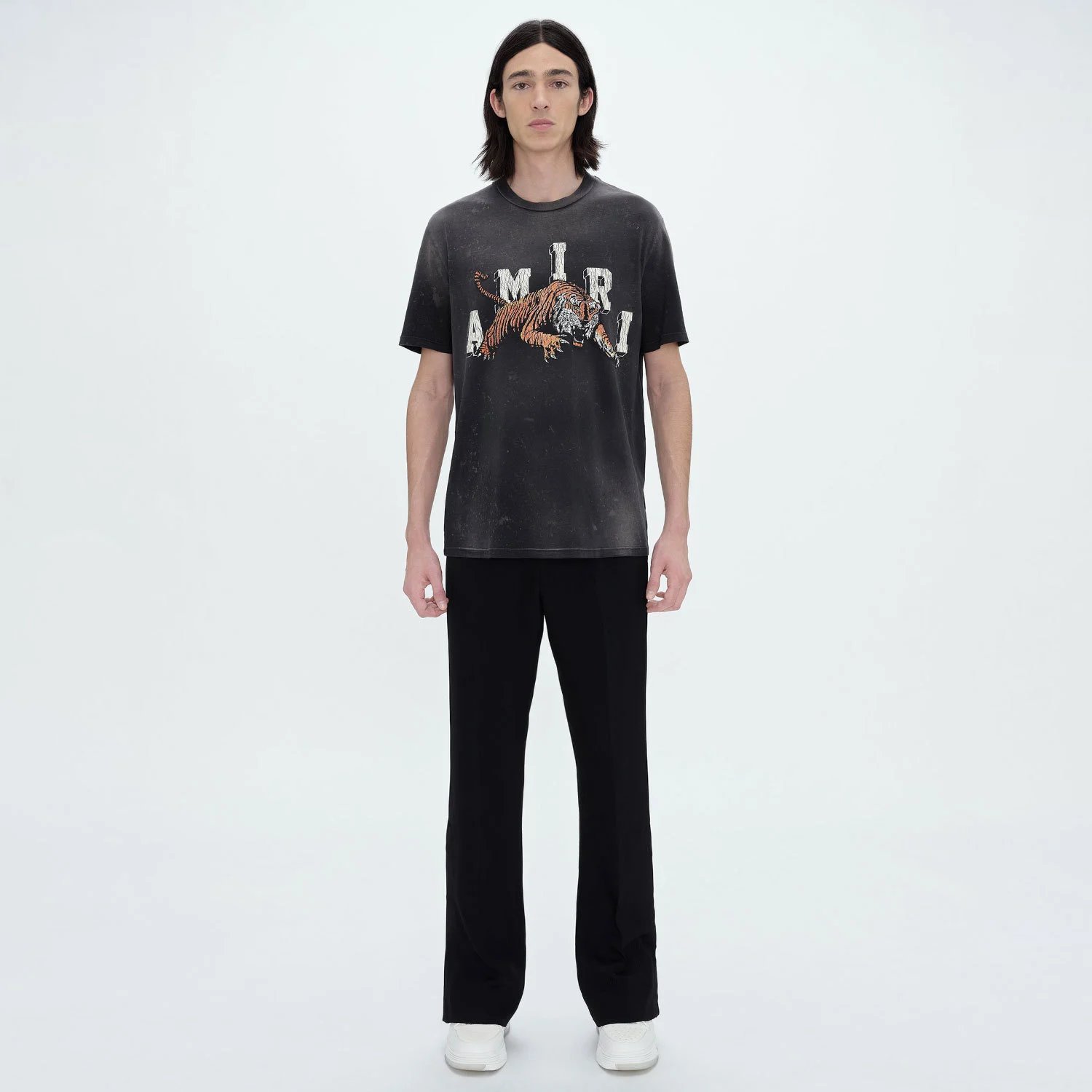 Amiri Tiger Graphic T-Shirt Black Green - Gallery Image 6 - Detailed View