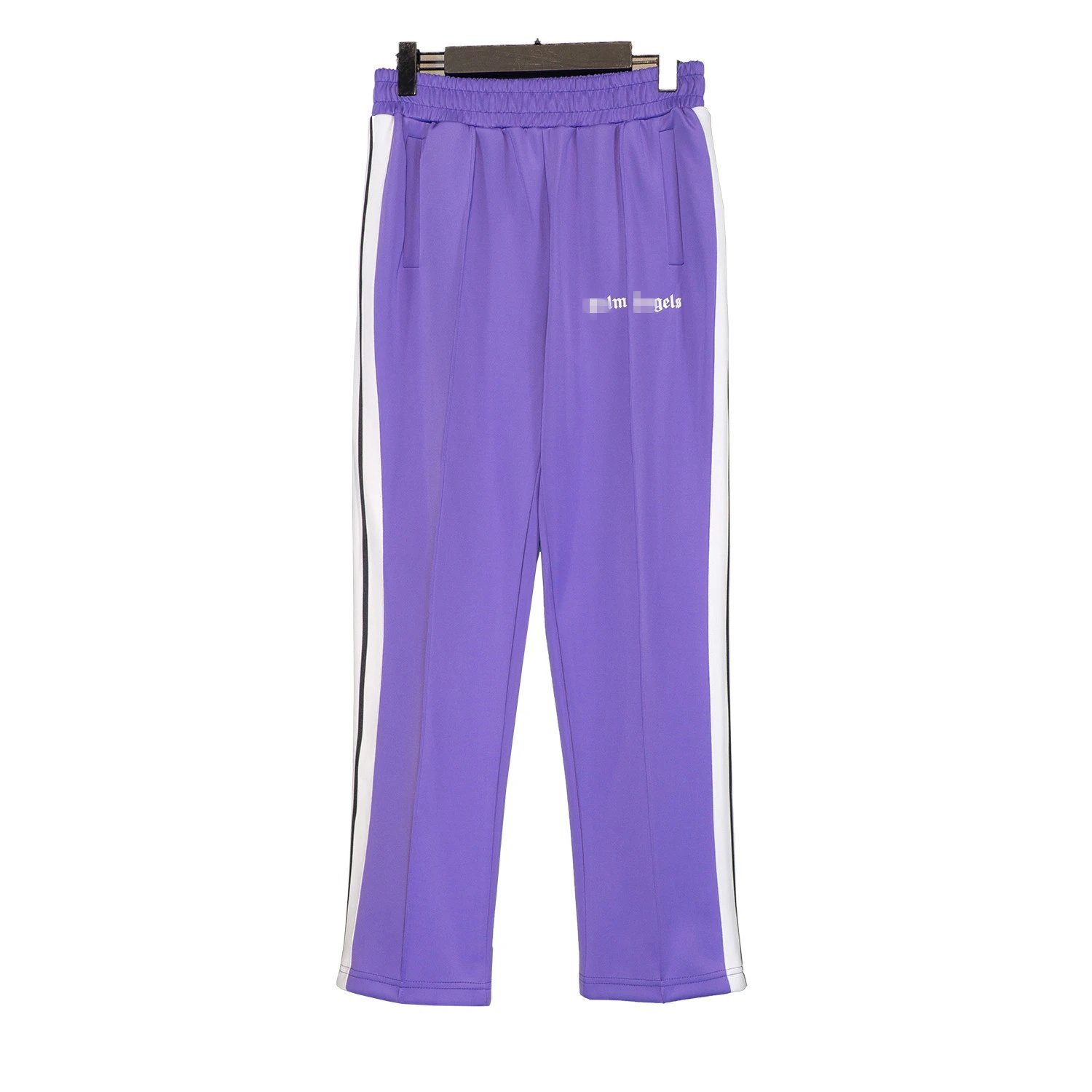 Casual Stripe Sweatpants Unisex Athleisure Lilac - Palm Angels - Cnfans - $28.06