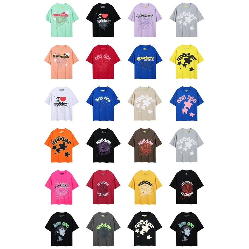 Spider Web Graphic Tee Multi-color - Related Product - Cnfans