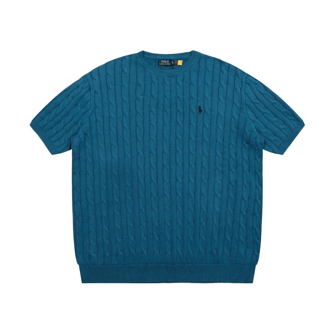Ralph Lauren Knit Crew Tee Multicolor - Gallery Image 7 - Detailed View