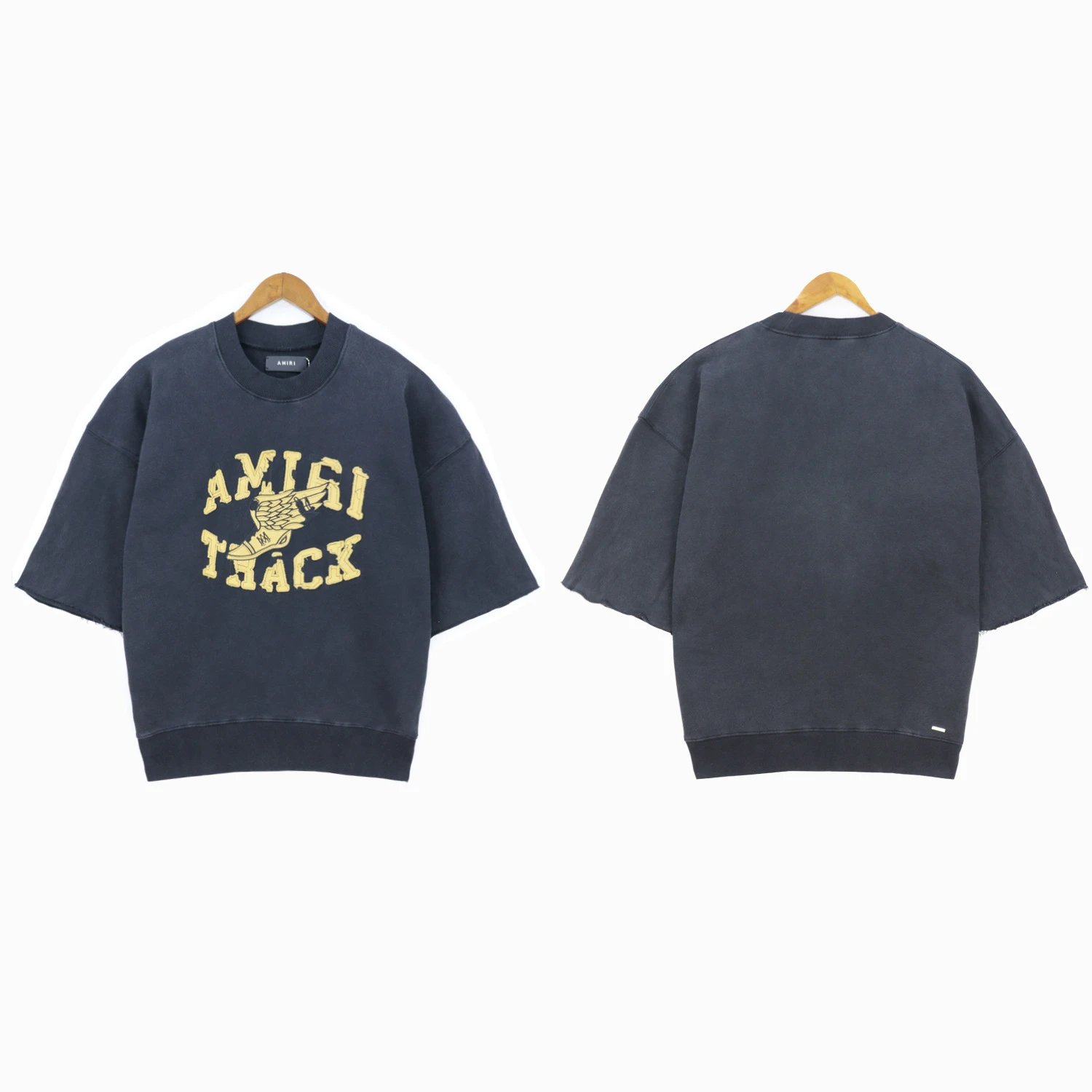 Amiri Track Embroidery Tee Multi - Gallery Image 4 - Detailed View