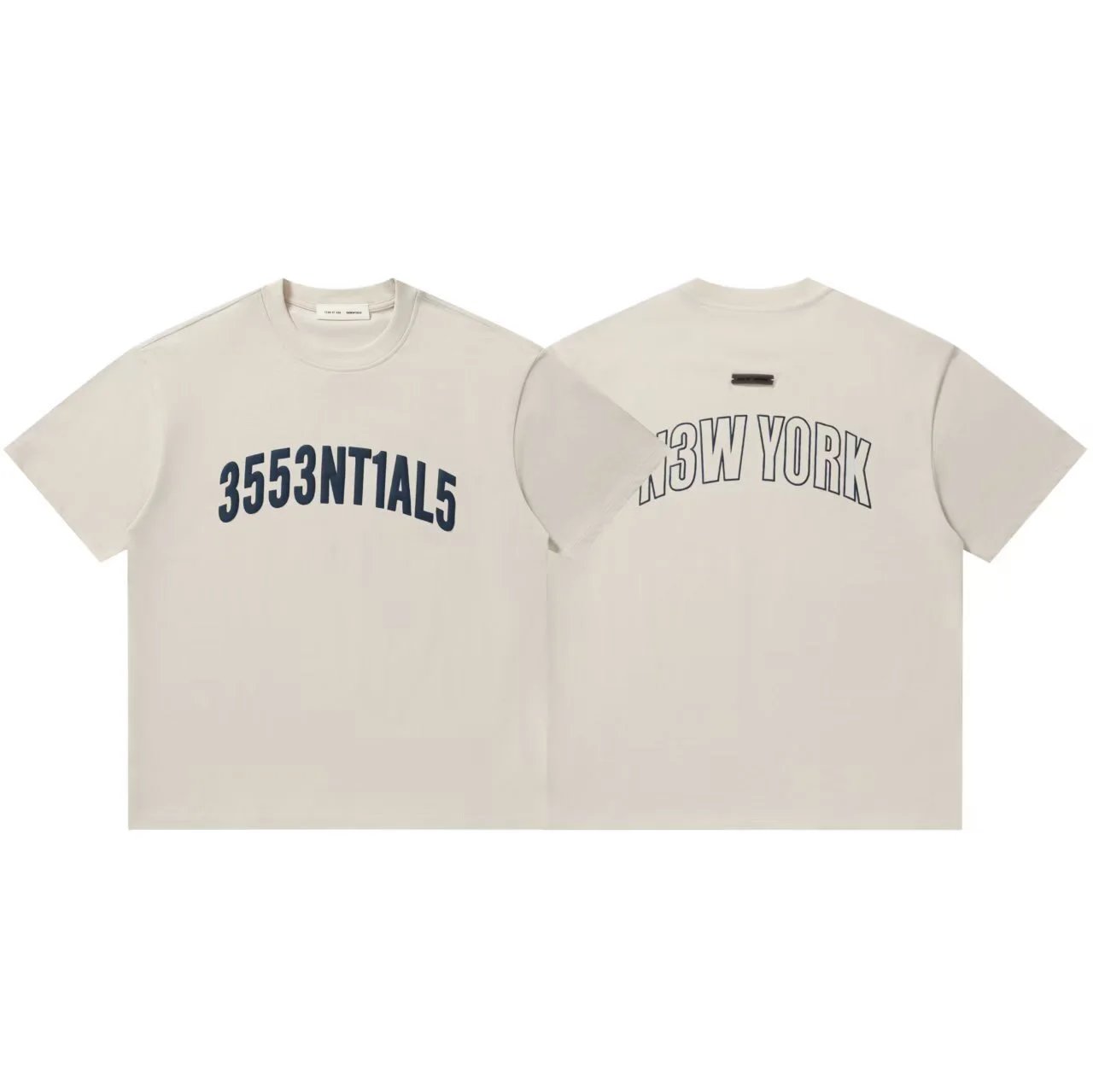 Retro Cotton Casual Tee Unisex Top - Jet Black - Essentials - Cnfans - $20.97