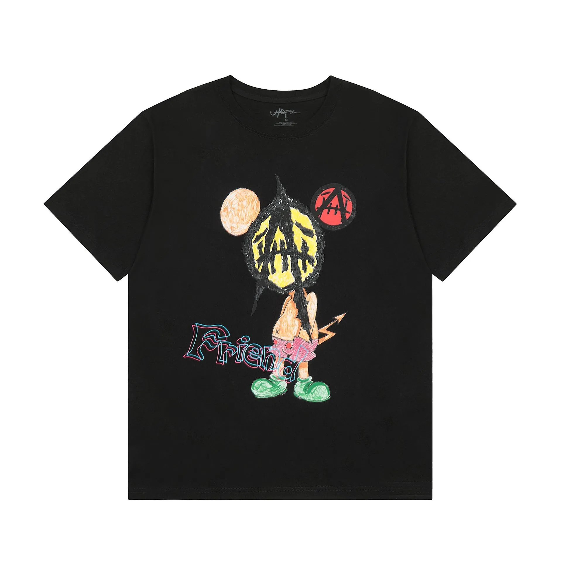 Utopia Graphic Cotton Unisex T-Shirt Noir - Travis Scott - Cnfans - $22.26