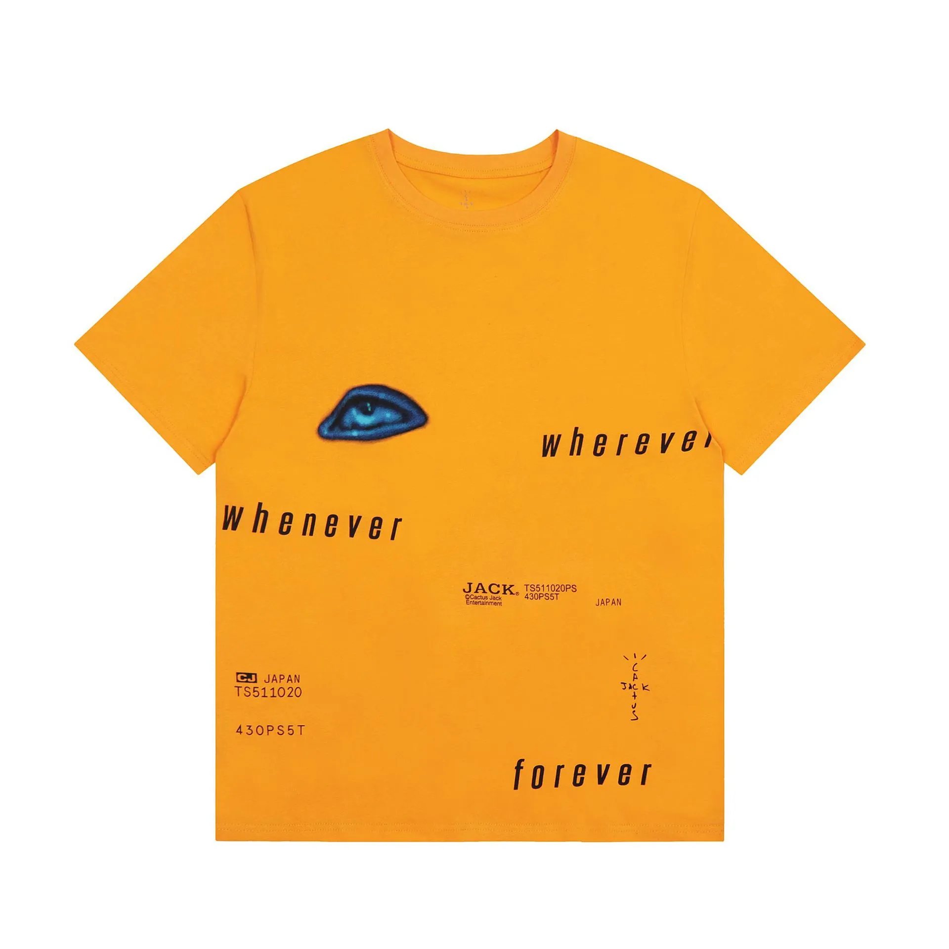 Utopia Graphic Cotton T-Shirt Amber Gold - Travis Scott - Cnfans - $22.26