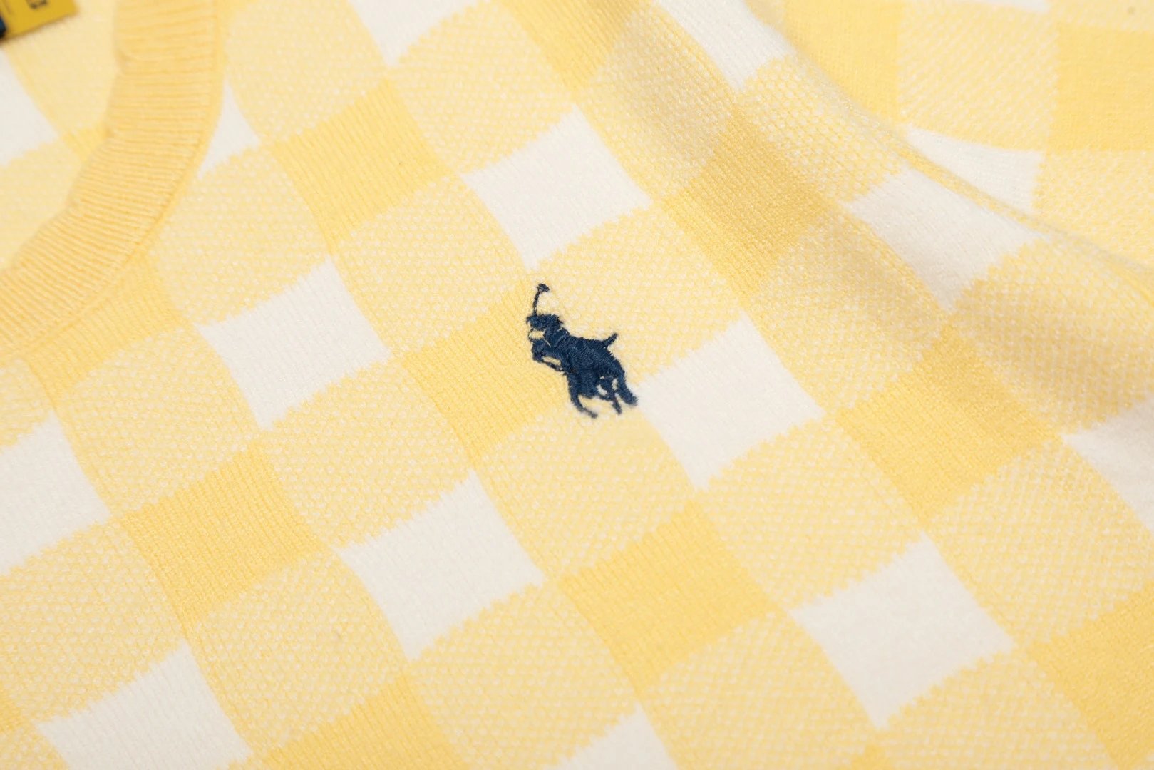 Retro Plaid Knit Summer T-Shirt - Gray - Gallery Image 15 - Detailed View