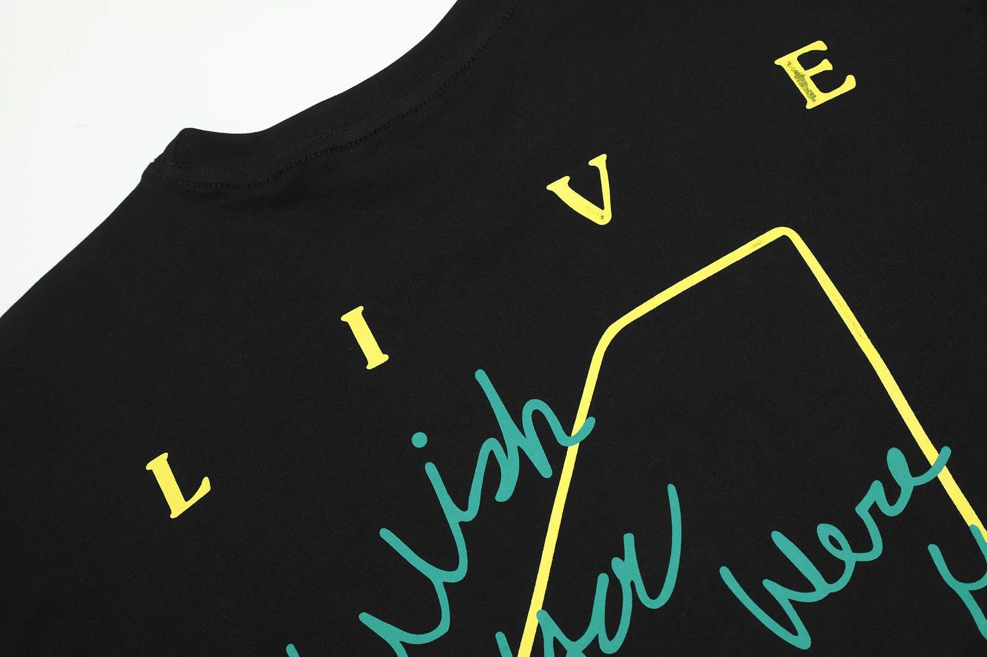 Street Style Duck Print Cotton Tee Ebony Black - Gallery Image 6 - Detailed View