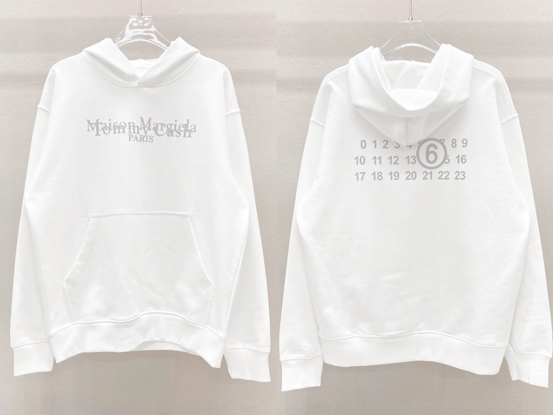 Maison Margiela Hoodie White - Gallery Image 6 - Detailed View