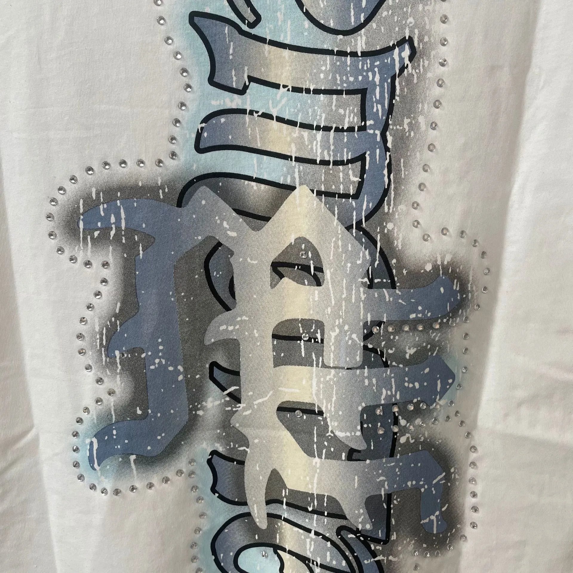 Mixed Emotion Angel Graphic Tank White - Gallery Image 4 - Detailed View