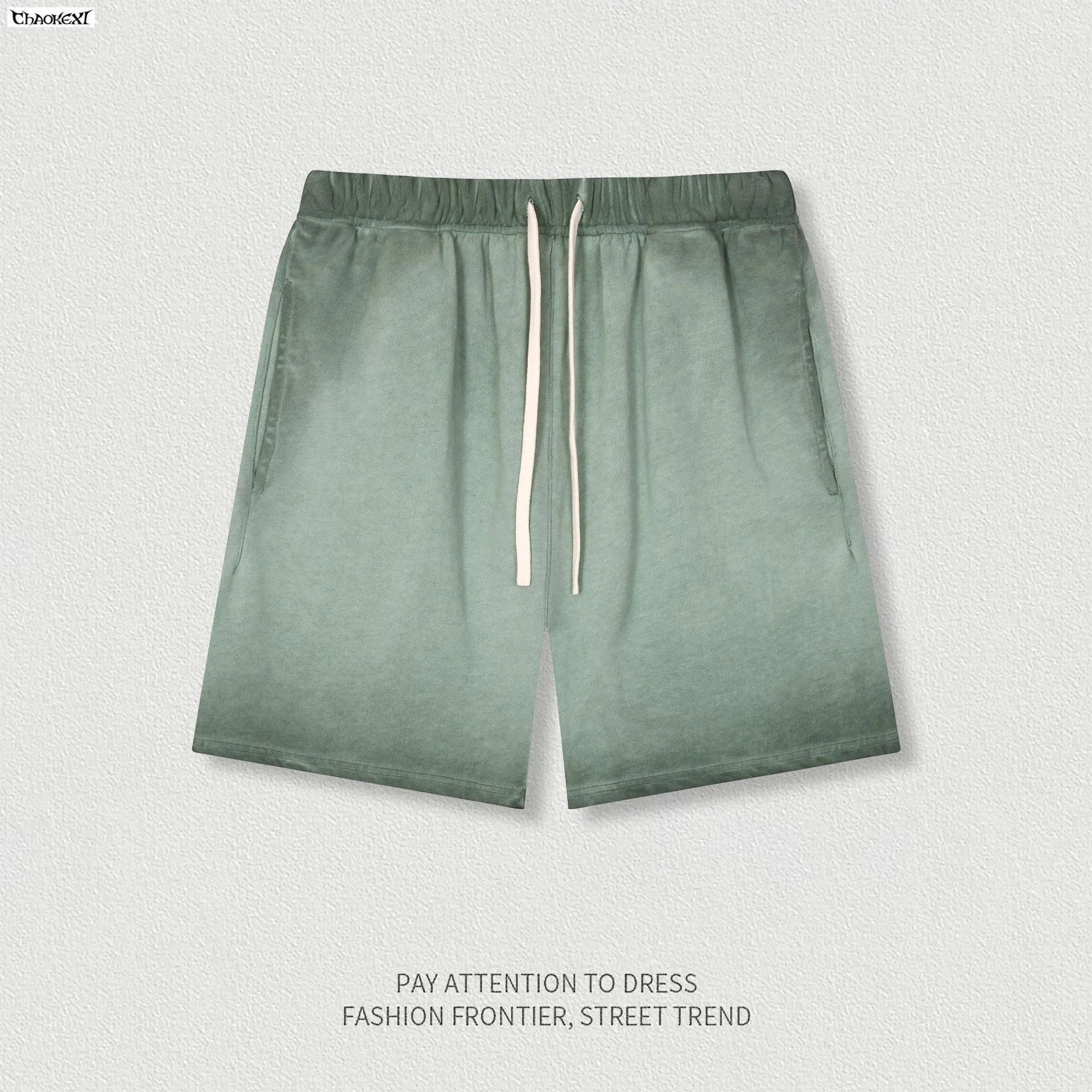 Men's Street Style Cotton Shorts Summer Casual Rose - Gallery Image 8 - Detailed View