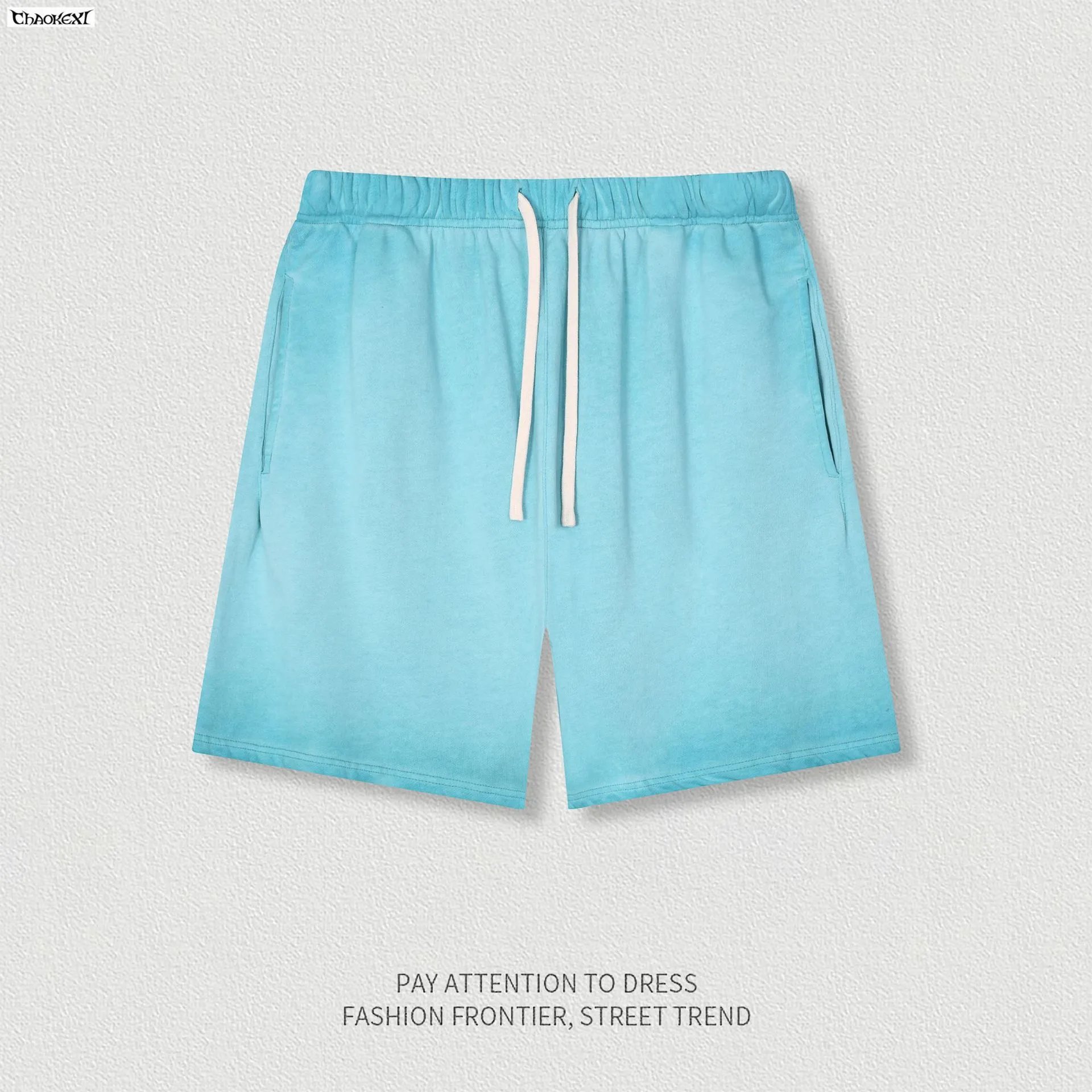 Men's Street Style Cotton Shorts Summer Casual Rose - Gallery Image 7 - Detailed View