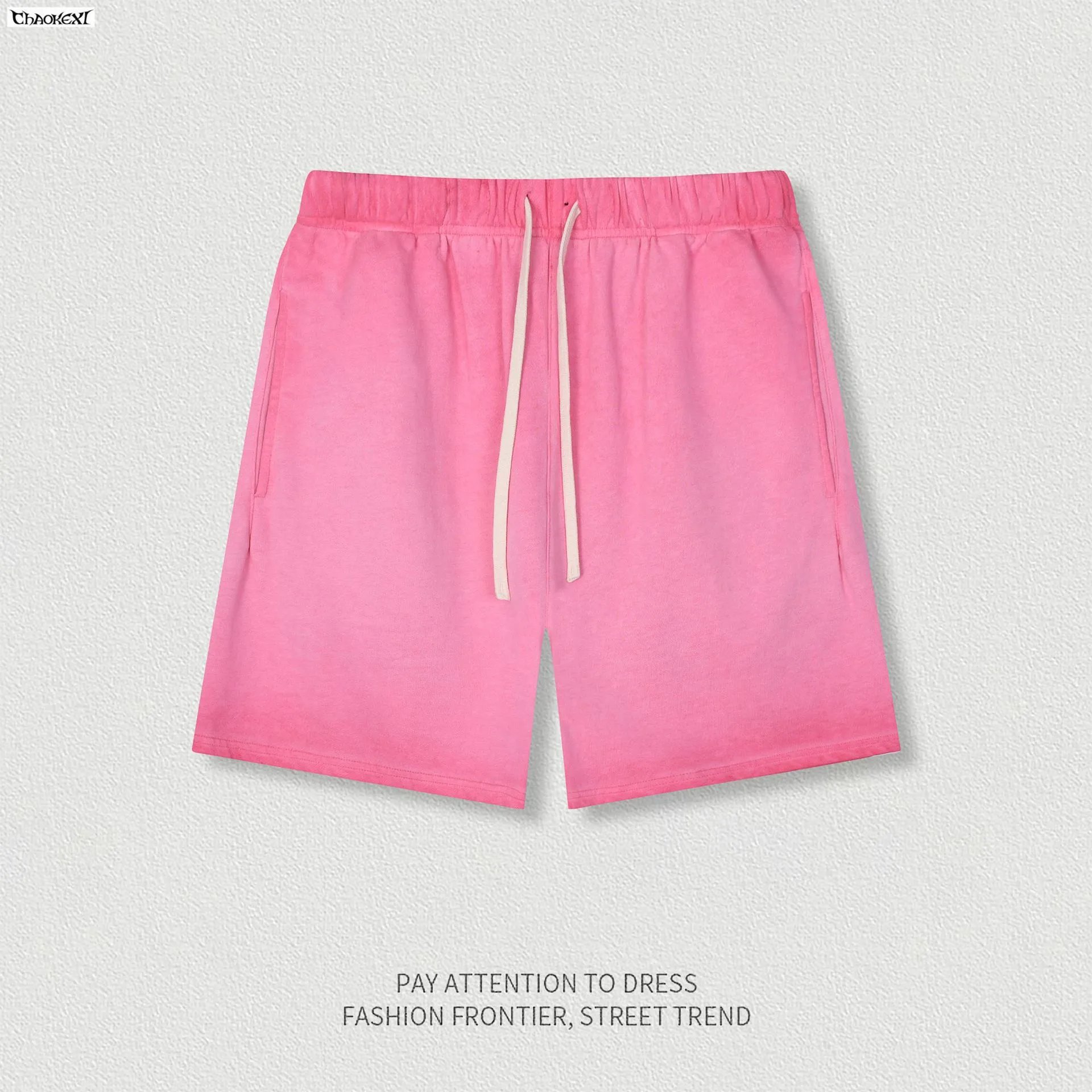 Men's Street Style Cotton Shorts Summer Casual Rose - ChaoKeXi - Cnfans - $22.82