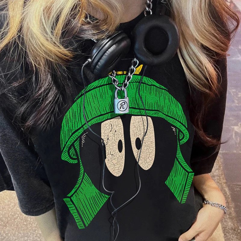 Vintage Cartoon Tee Washed Charcoal - Gallery Image 12 - Detailed View