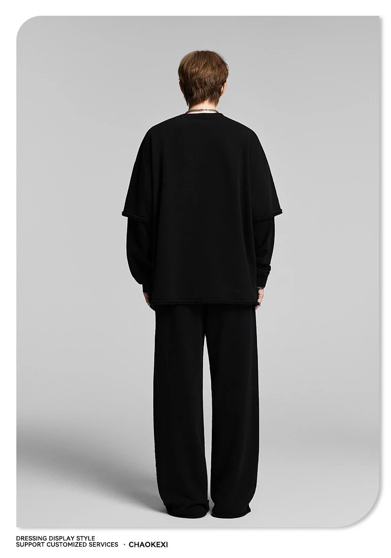 420G Heavyweight Cotton Two-Piece Camo Hoodie Jet Black - Gallery Image 11 - Detailed View