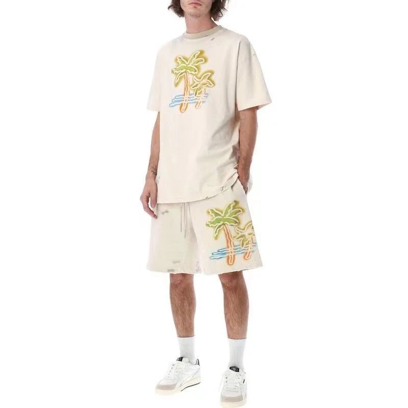Vintage Palm Tree Graphic Tee Off White - Gallery Image 11 - Detailed View