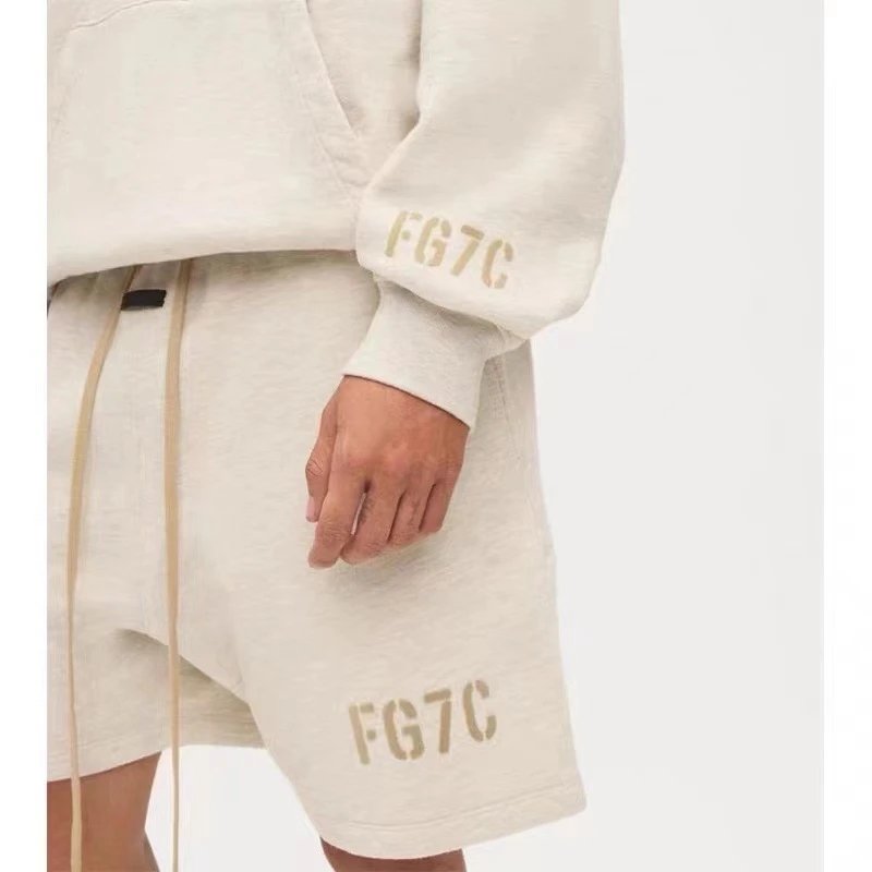 High Street Cotton Drawstring Shorts Ebony Black - Gallery Image 13 - Detailed View