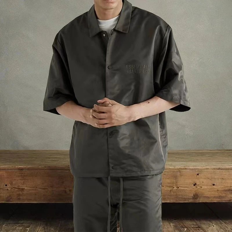 Oversized Shirt Coral - Gallery Image 7 - Detailed View