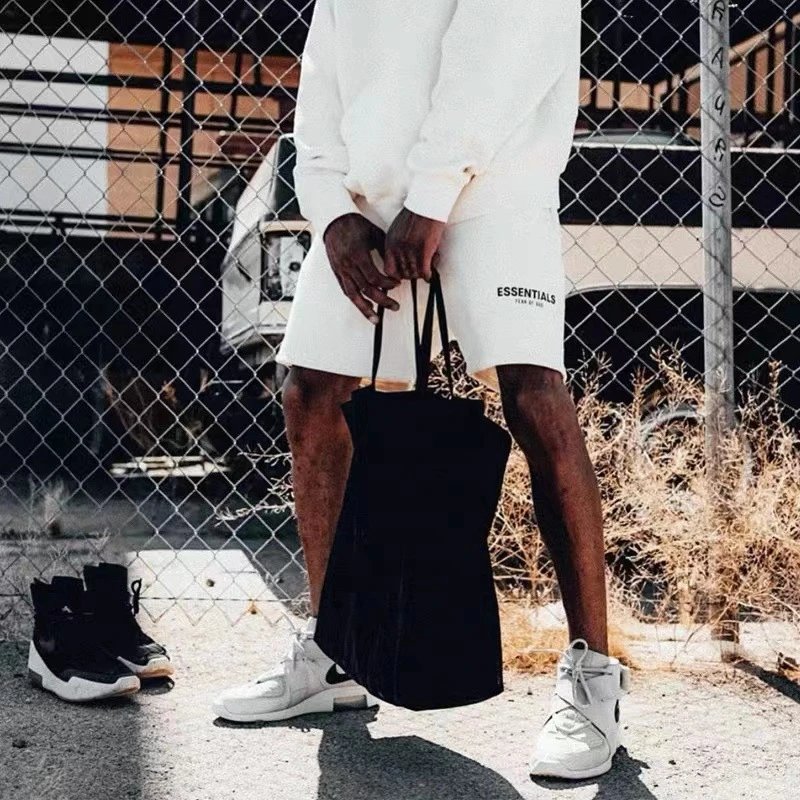 Reflective Embroidered Shorts Ivory - Gallery Image 11 - Detailed View