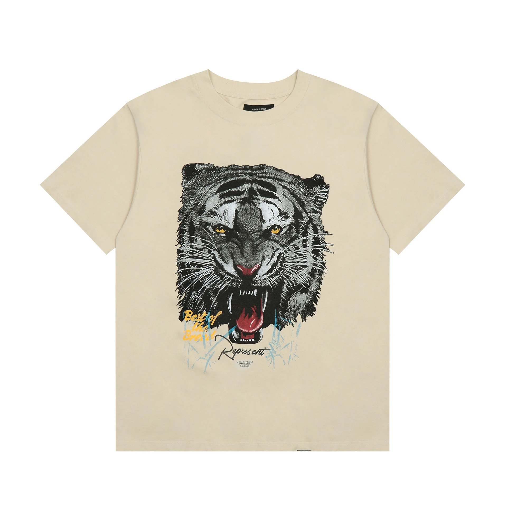 Represent Tiger Graphic Washed Tee Multi - Gallery Image 2 - Detailed View