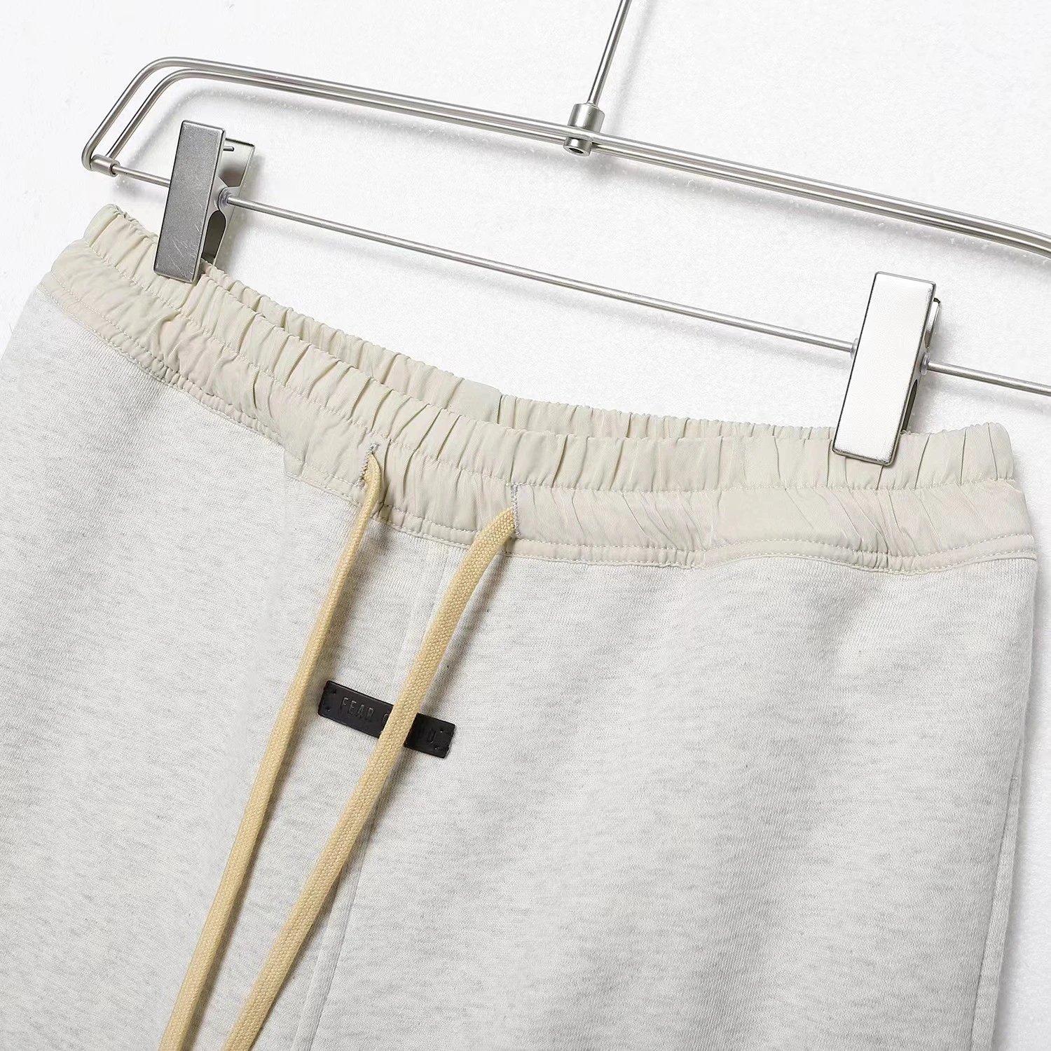 High Street Cotton Drawstring Shorts Ebony Black - Gallery Image 10 - Detailed View