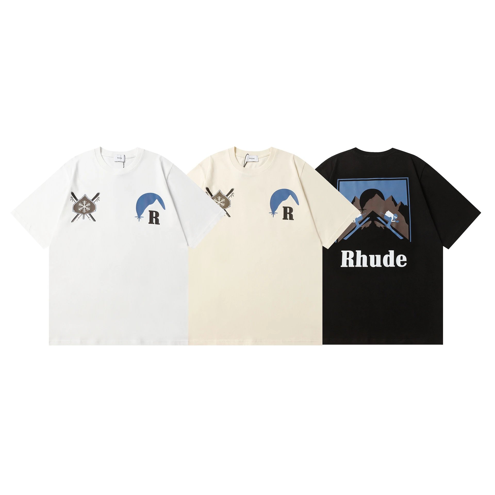 Rhude Sunset Mountain Tee Multicolor - High Quality Product Image - Cnfans