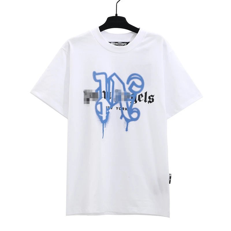Graffiti Print Streetwear Cotton T-Shirt Midnight Black - Gallery Image 8 - Detailed View