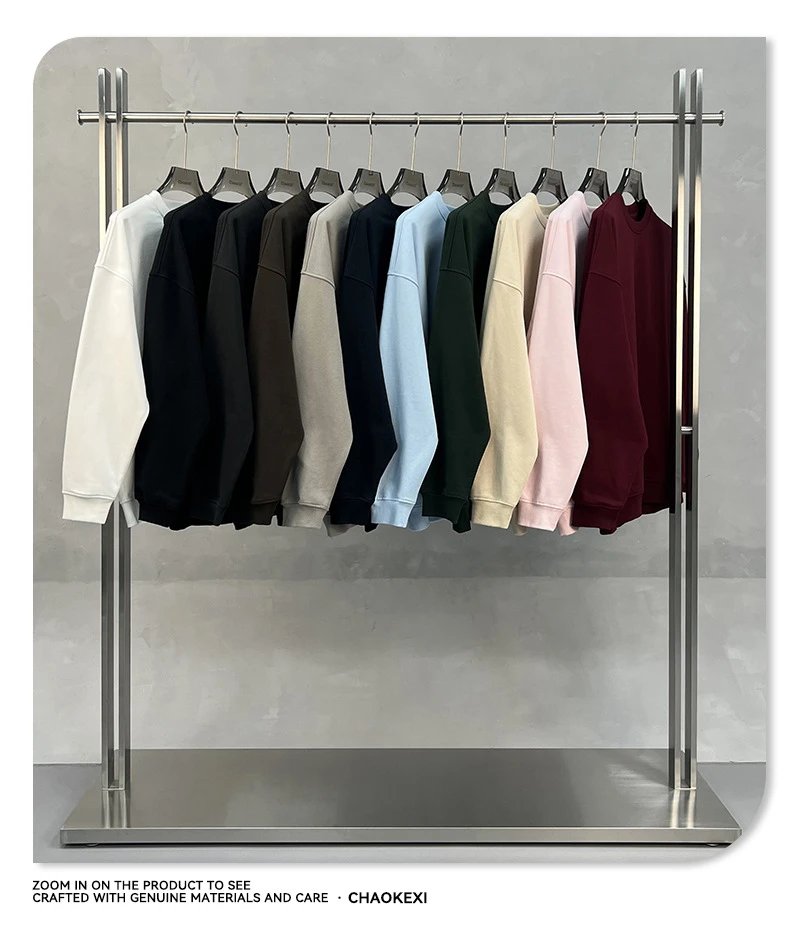 Oversize Casual Hoodie Sweatshirt Autumn Winter Charcoal - Gallery Image 2 - Detailed View